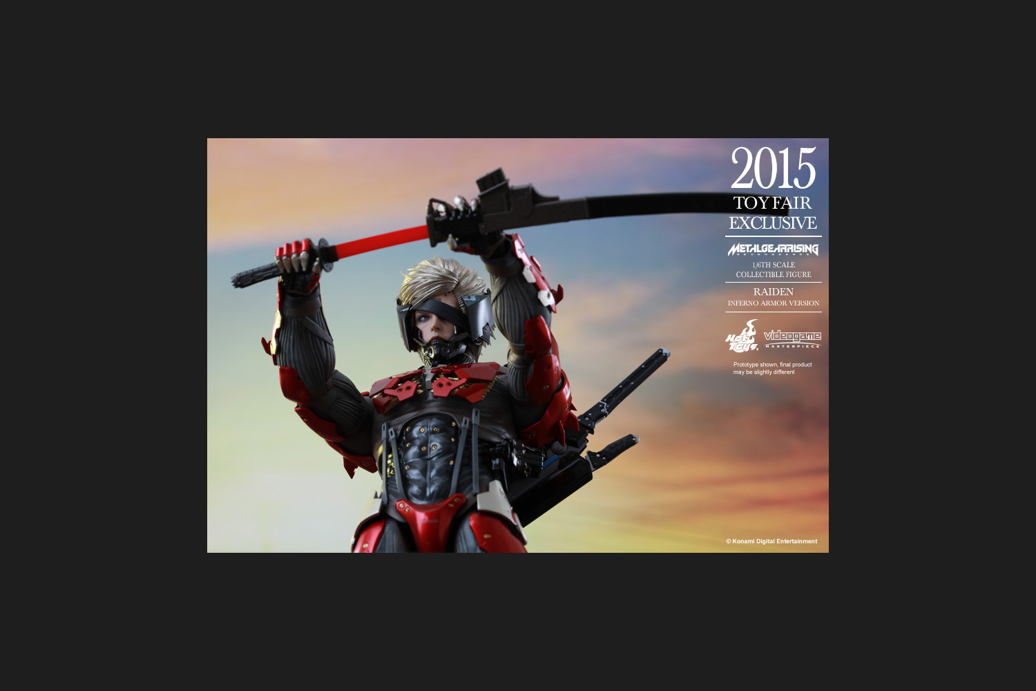 ビデオゲーム マスターピース メタルギア ライジング リベンジェンス １ ６スケールフィギュア 雷電 インフェルノアーマー版 トイサピエンス