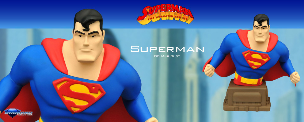 スーパーマン アニメイテッド ｄｃ ミニバスト スーパーマン トイサピエンス