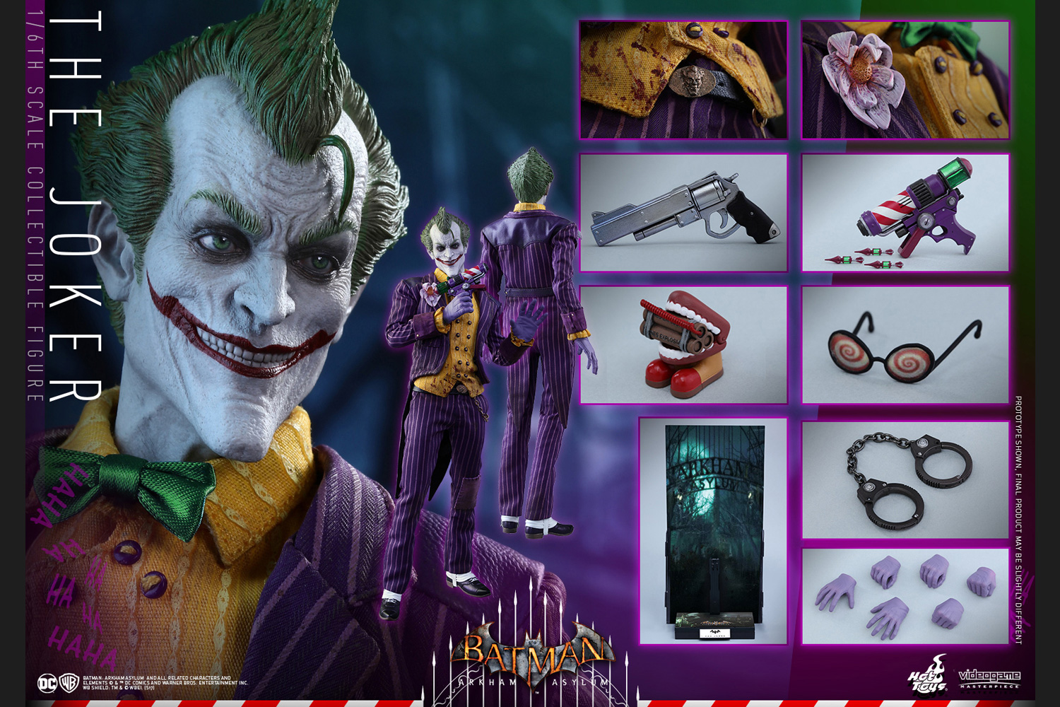ビデオゲーム マスターピース バットマン アーカム アサイラム １ ６スケールフィギュア ジョーカー トイサピエンス