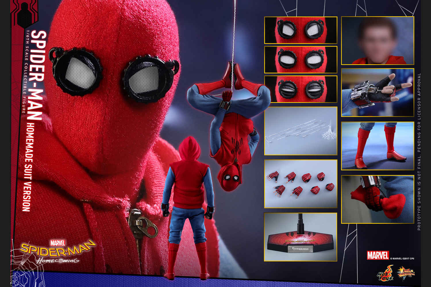 ムービー マスターピース スパイダーマン ホームカミング １ ６スケールフィギュア スパイダーマン ホームメイド スーツ版 トイサピエンス