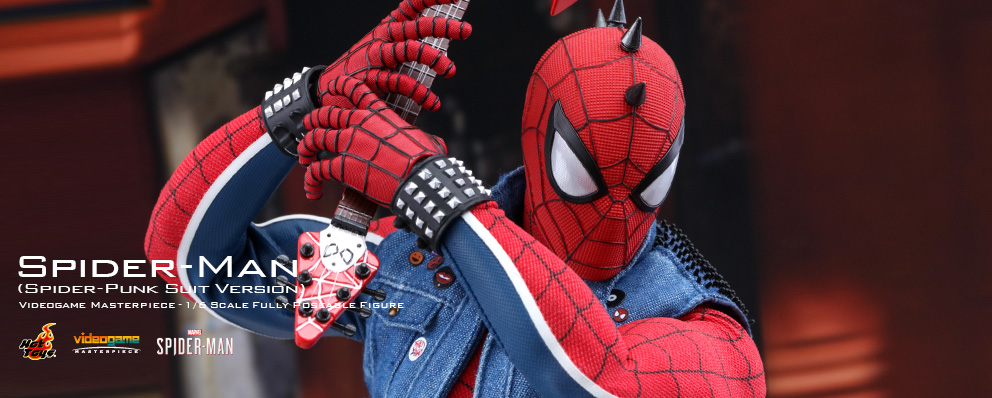 ビデオゲーム マスターピース ｍａｒｖｅｌ ｓ ｓｐｉｄｅｒ ｍａｎ １ ６スケールフィギュア スパイダーマン スパイダー パンク スーツ版 トイサピエンス