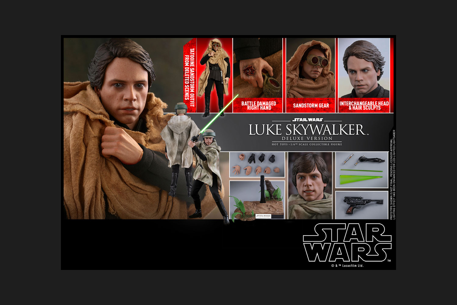 ブランド品専門 ホットトイズ 1/6 スターウォーズ エンドア版 ルーク 