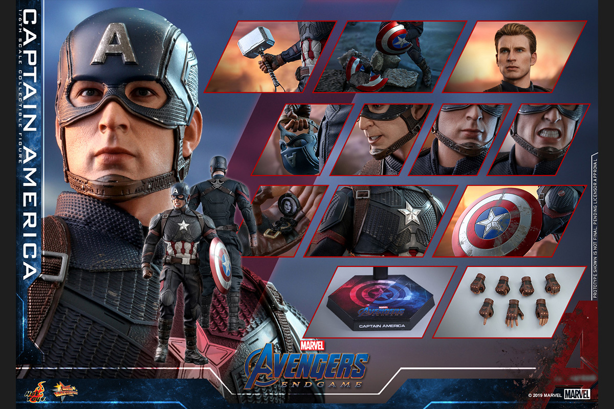 ムービー マスターピース アベンジャーズ エンドゲーム １ ６スケールフィギュア キャプテン アメリカ トイサピエンス