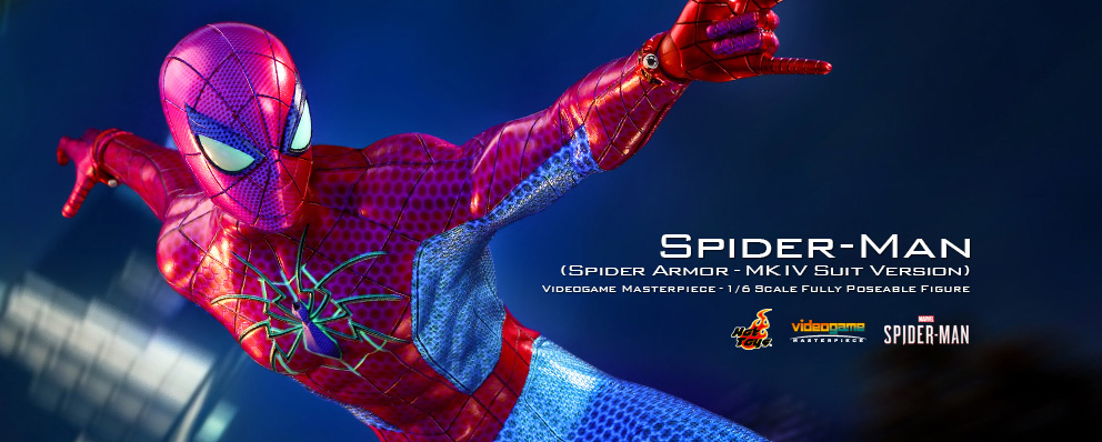バーゲンで ホットトイズ ビデオゲーム マスターピース Marvel's Spider-Man スパイダーマン スパイダー アーマーMK IVスーツ版  1 6スケールフィギュア 赤 VGM#43 fisd.lk
