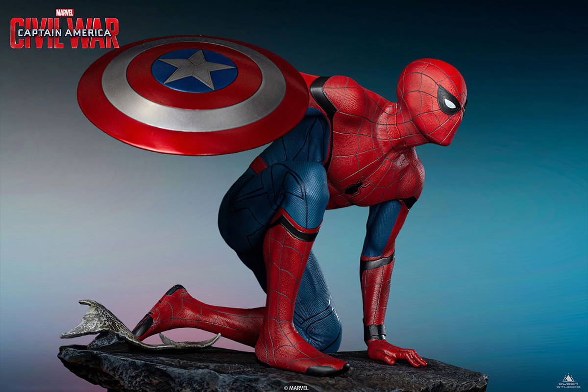 マーベル クイーン スタジオ スタチュー １ ４スケール ０２ａ スパイダーマン レギュラー版 映画 シビル ウォー キャプテン アメリカ トイサピエンス