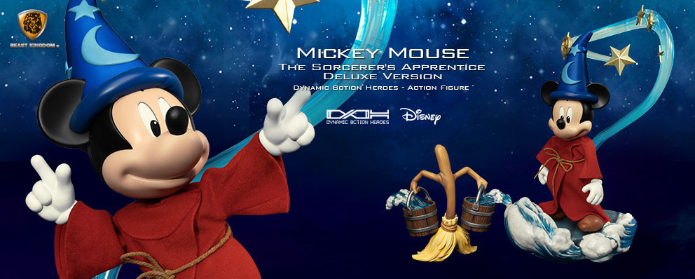 ダイナミック アクション ヒーローズ ０４１ｄｘ ファンタジア ミッキーマウス 魔法使いの弟子 デラックス版 トイサピエンス